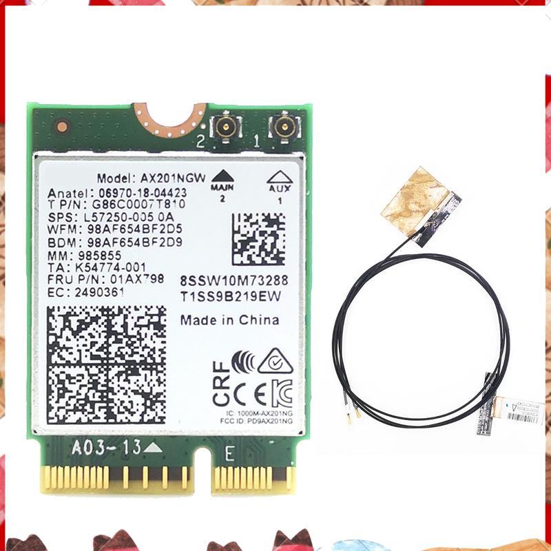 AX201 AX201NGW WiFi การ์ด WiFi เสาอากาศอุปกรณ์เสริม WiFi 6 3000Mbps บลูทูธ 5.1 อะแดปเตอร์ WiFi สําหร