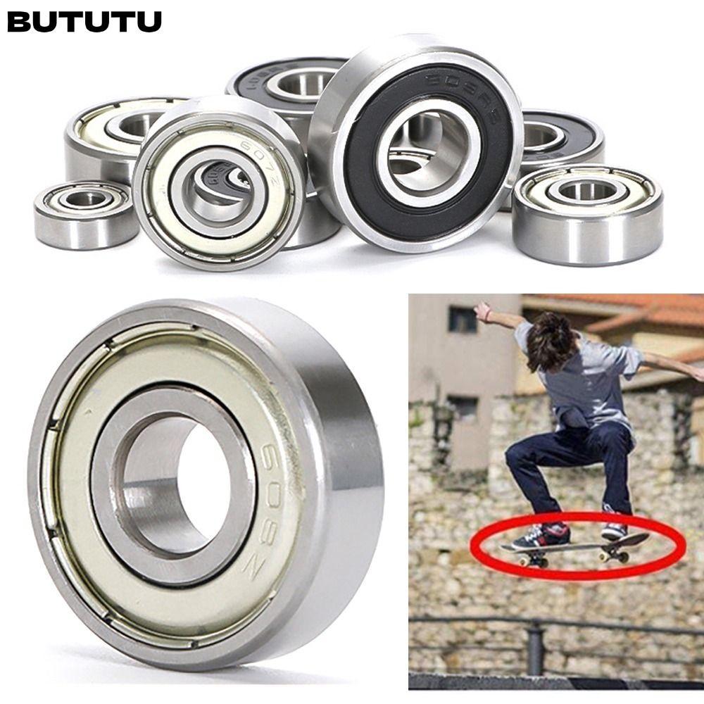 BUTU 1 ชิ้นเครื่องพิมพ์, 608ZZ 608RS 609ZZ 609RS Double Shield Ball Bearing, แบริ่งเหล็ก 6000ZZ 6000