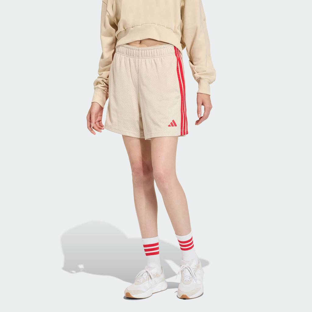 adidas Lifestyle STADIUM MESH SHORTS Women Beige KC4986