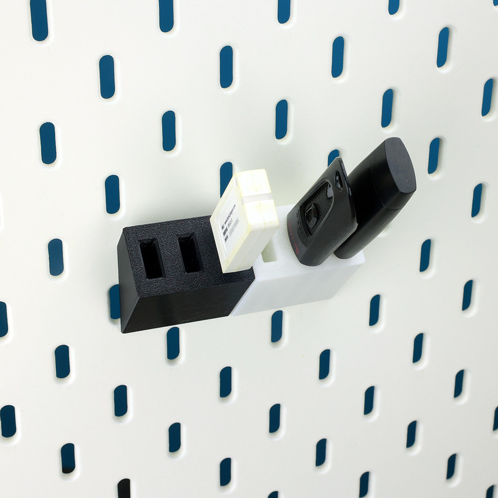 WayYoung กล่องเก็บแฟลชไดรฟ์ USB Holder สําหรับ IKEA Skadis PegBoard