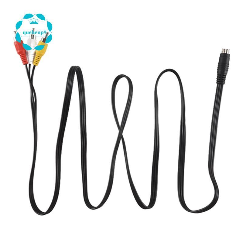 [Fast Q9]1.5M 4.9ft 3 Male to 4 Pin S-Video Male TV PC Conversion Cable
