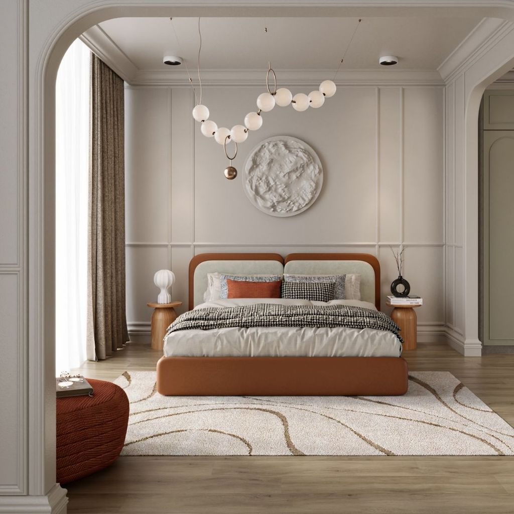 SB Design Square เตียง  รุ่น Bellington สีน้ำตาล (215.00x217.00x101.00 ซม.) แบรนด์ SB FURNITURE