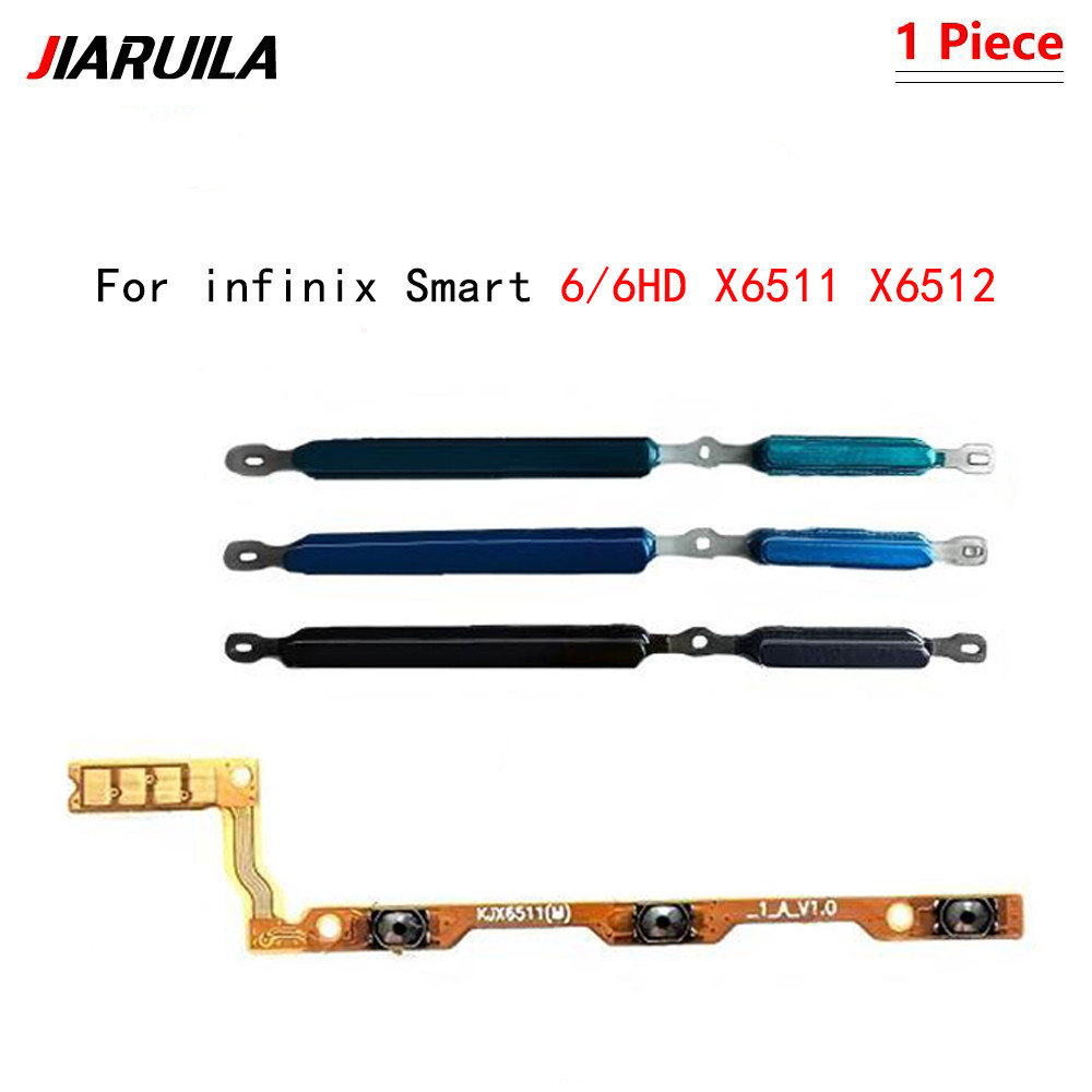 สําหรับ Infinix สมาร์ท 6/6 HD X6511 X6512 ปุ่มปรับระดับเสียงสวิทช์ด้านข้าง Key เปิด/ปิด Up Down Flex Cable
