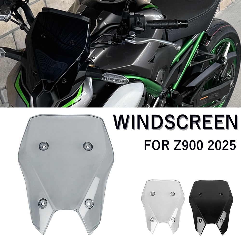 QI สําหรับ KAWASAKI Z900 Z 900 2025 รถจักรยานยนต์สําหรับการเดินทางกระจก Visor Double Bubble Windscre