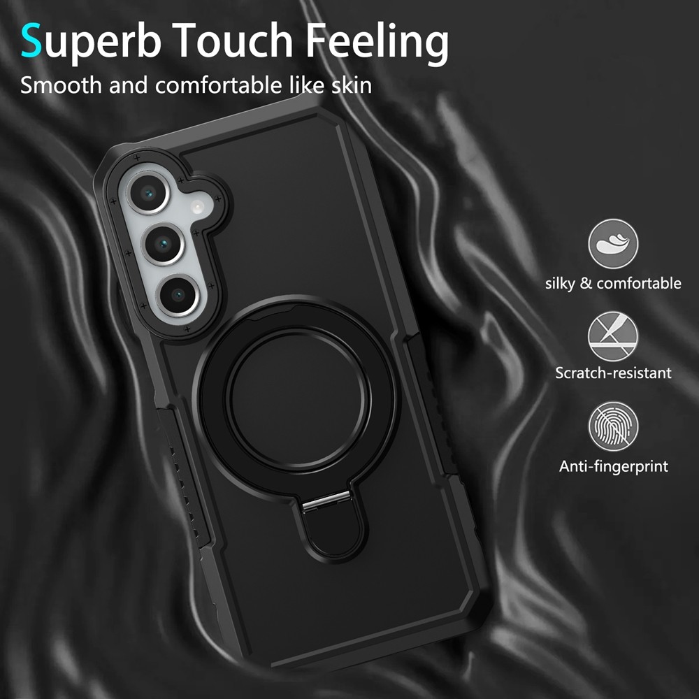 สําหรับ Samsung Galaxy S26 Ultra S25 Edge Plus เคสโทรศัพท์หรูหราเกราะยึดแหวนผู้ถือขาตั้ง Hard ฝาหลัง