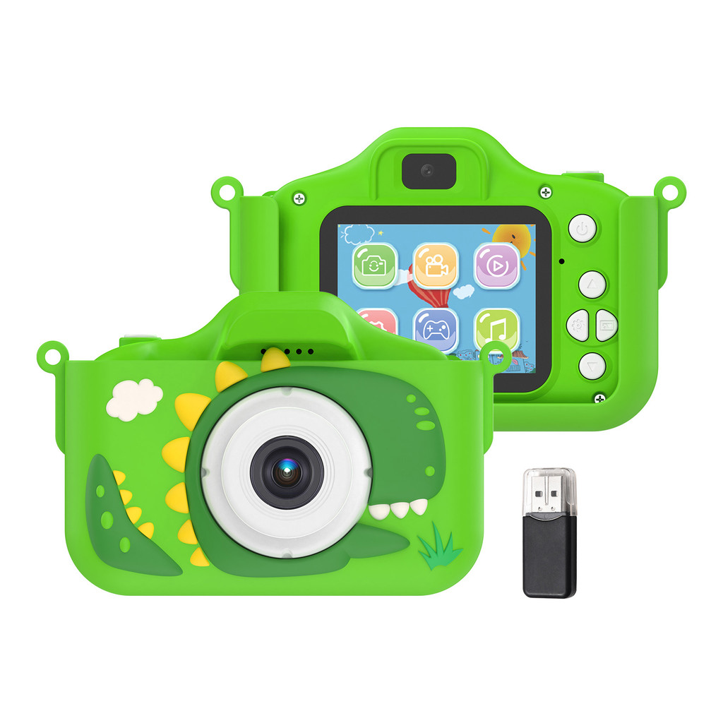 Apill 1080P กล้องดิจิตอลสําหรับเด็กวิดีโอน่ารักสําหรับเลนส์คู่ 2.0 นิ้วหน้าจอ IPS 48M ภาพถ่ายเกมแบตเ