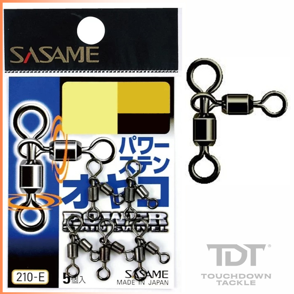 SASAME 210-E 3-WAY POWER SNLESS SWIVEL  *** ลูกหมุนสแตนเลส 3ทาง ของแท้ 100% ***