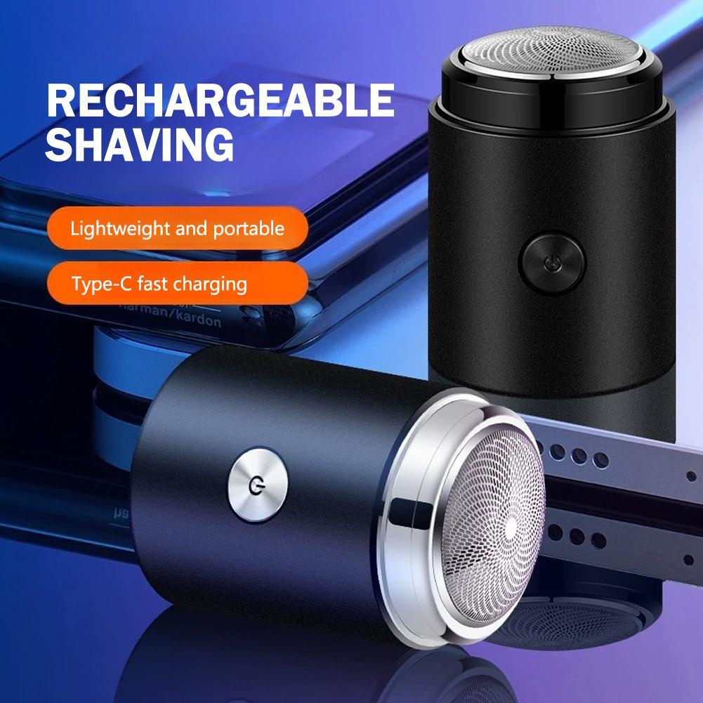 เครื่องโกนหนวดไฟฟ้าขนาดเล็กผู้ชายขนาดพกพาเครื่องโกนหนวดเหลาอัตโนมัติแบบชาร์จไฟได้สําหรับ Man T0w0