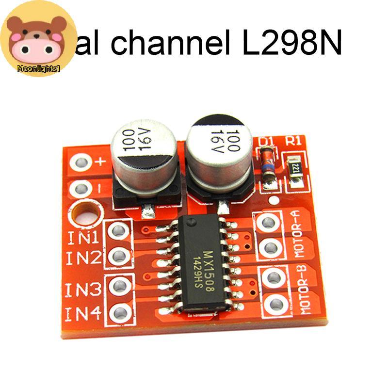 Moonlights1 Dual Channel DC Motor Driver Mini Module PWM ควบคุมความเร็ว Beyond L298N EN