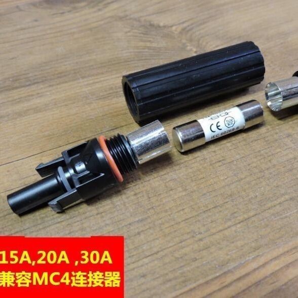 ฟิวส์ผู้ถือฟิวส์ 1000VDC เข้ากันได้กับ MC4 docki 保保湿湿湿器1000VDC ความจุMC4 断 glidet连器1030A26/3/30yua02