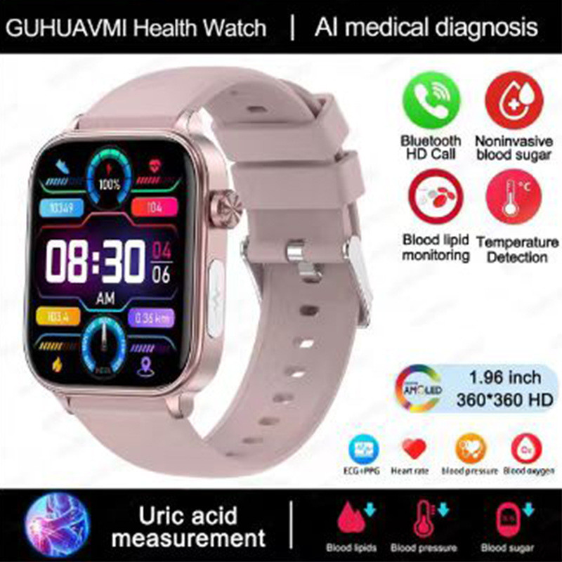 New ET570Smart Watch Bluetooth Calling ECG ECG function, non-invasive blood glucose, true blood oxyg