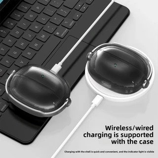 สําหรับ Shokz OpenDots ONE E310 หูฟังพร้อมล็อคที่ปลอดภัยและขาตั้งโทรศัพท์, Soft TPU กันกระแทกป้องกันกรณีใสพร้อมปากกาทําความสะอาดและพวงกุญแจ
