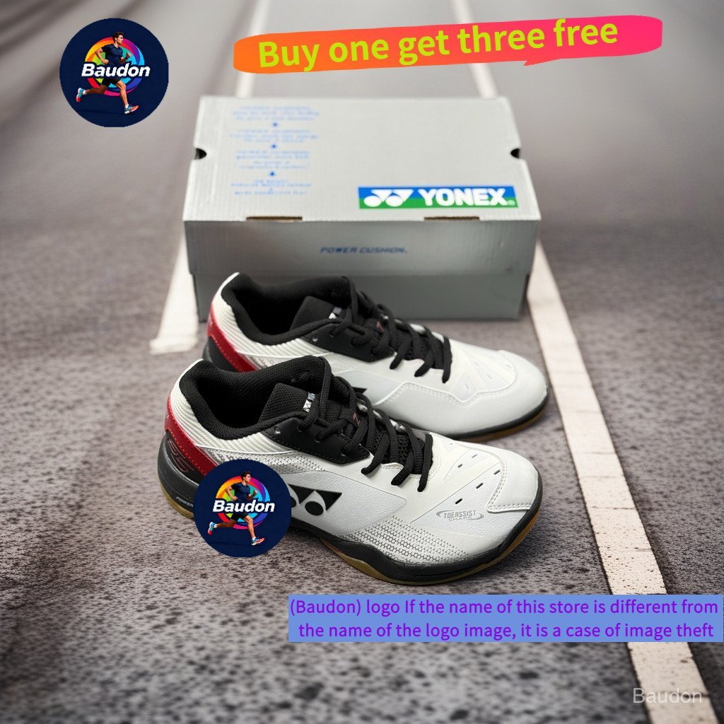 YONEX 65Z รองเท้าแบดมินตันมืออาชีพ การฝึกกันลื่น Unisex WZNO