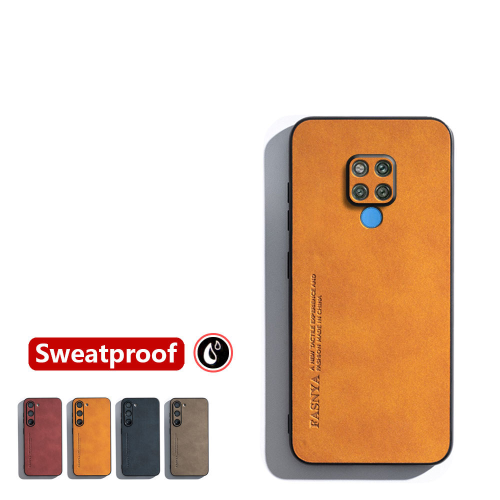สําหรับ Huawei Mate 20 X 20X 7.2 นิ้ว EVR-L29 AL00 TL00 Skin-sensation Elegance Retro หนังเคสโทรศัพท์ลื่น Sweatproof ฝาหลังสี Mild slim กันกระแทก