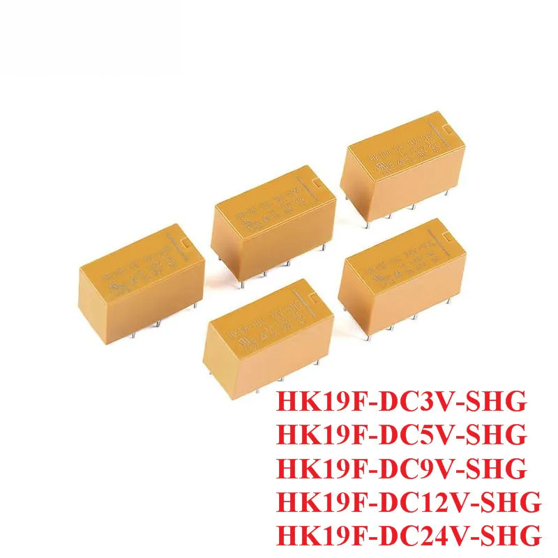 5 ชิ้น/1 ชิ้น HK19F Mini Power Relay DC3V-SHG DC5V-SHG DC9V-SHG DC12V-SHG DC24V-SHG DC 3V 5V 9V 12V 