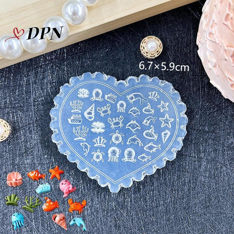 [SWTD] 1 ชิ้น Ocean Series สัตว์แม่พิมพ์ซิลิโคน Sea Shell Conch เล็บ Stamplates ปลาดาวแมงกะพรุน 3D Soft Charm เล็บเครื่องมือลายฉลุ null