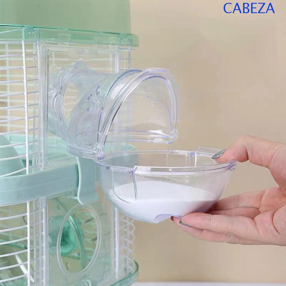 CABEZA ห้องน้ําหนูแฮมสเตอร์อ่างอาบน้ํามัลติฟังก์ชั่นอุปกรณ์สําหรับสัตว์เลี้ยงห้องซาวน่าระบายอากาศ