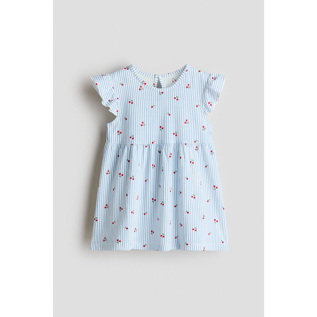 H&M(เอชแอนด์เอ็ม) เดรสผ้าฝ้าย Infants Cotton dress 1315438_1