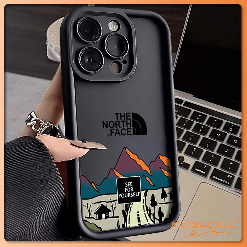 🔥ส่งจากไทย🔥 วิวภูเขาและน้ำ เคสโทรศัพท์มือถือ สำหรับ iPhone 11 12 13 14 15 Pro Max XR X XS Max 6 7 8 Soft Silicone เคส
