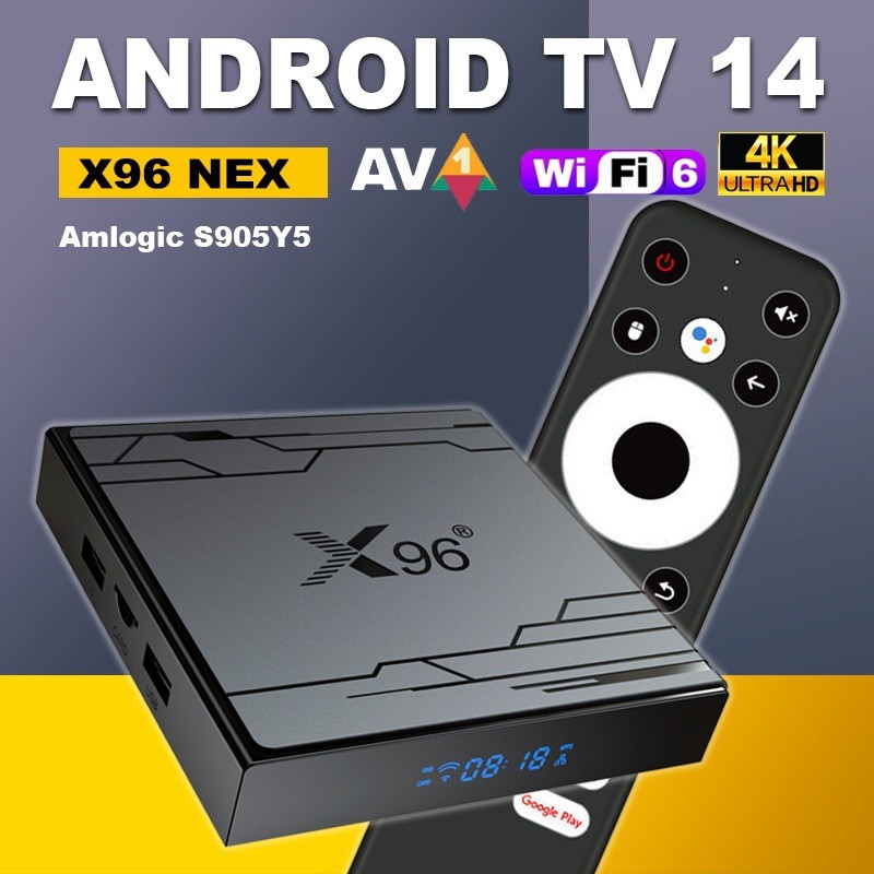 X96 NEXS905Y5 Android 14wifi6 เครื่องเล่นเครือข่าย 4K HD กล่องทีวี BV9L