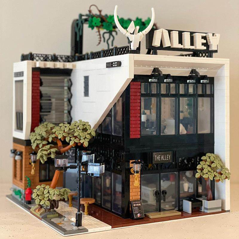 Model Play Model 10208 Street View Building Blocks MOC Cafe