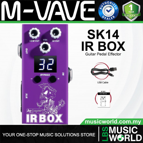 M-Vave SK14 IR Box Cabinet Simulator พร้อมข้อกําหนด 32 แบบสําหรับกีตาร์และเบส