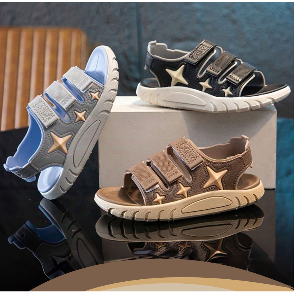 Kids Sport Sandals Boys New Fashion Velcro Soft Shoes 2619-1