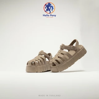 Hello Pony รุ่น MHM4012 รองเท้ารัดส้น รองเท้าแตะผู้หญิง แตะแบบสวม ส้นสูง สวมใส่สบาย EVA ทรงมินิมอล Size 36-41