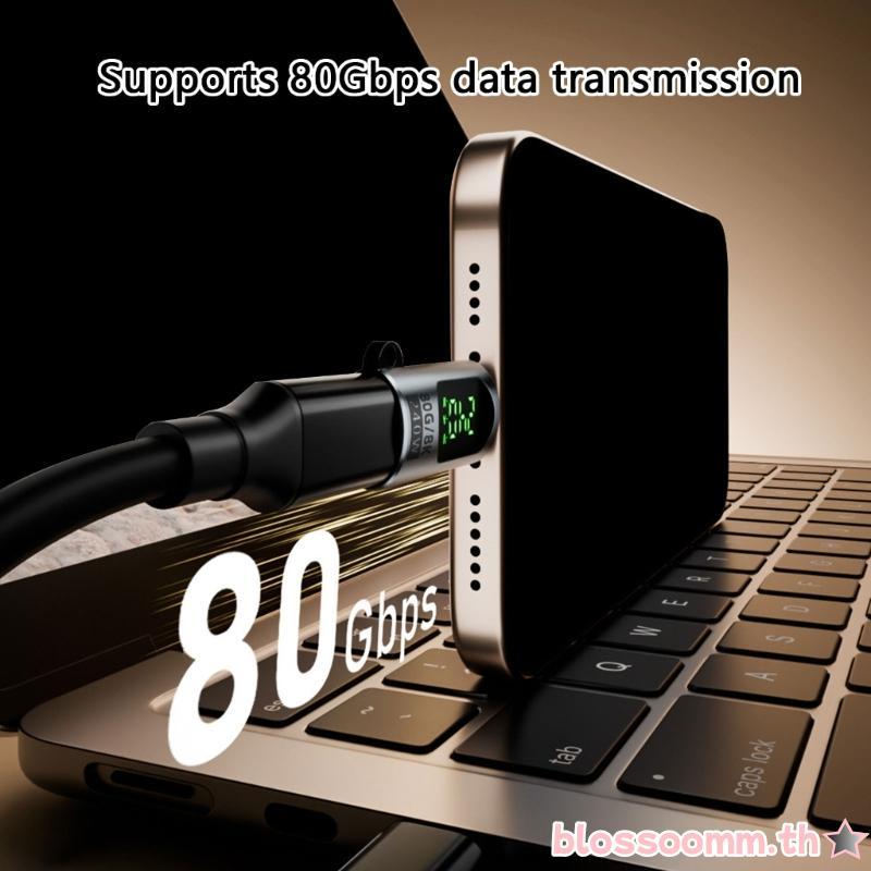 BLOSS อะแดปเตอร์ USB C ขนาดกะทัดรัดสําหรับการชาร์จที่มีประสิทธิภาพและการถ่ายโอนข้อมูล 80Gbps