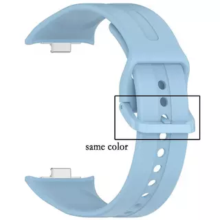 สายนาฬิกาซิลิโคนกีฬา for Redmi Watch 6 5 4 ยางรัดดั้งเดิม ด้วยซิปที่มีสีเดียวกัน for Xiaomi Mi Band 10 9 8 Pro