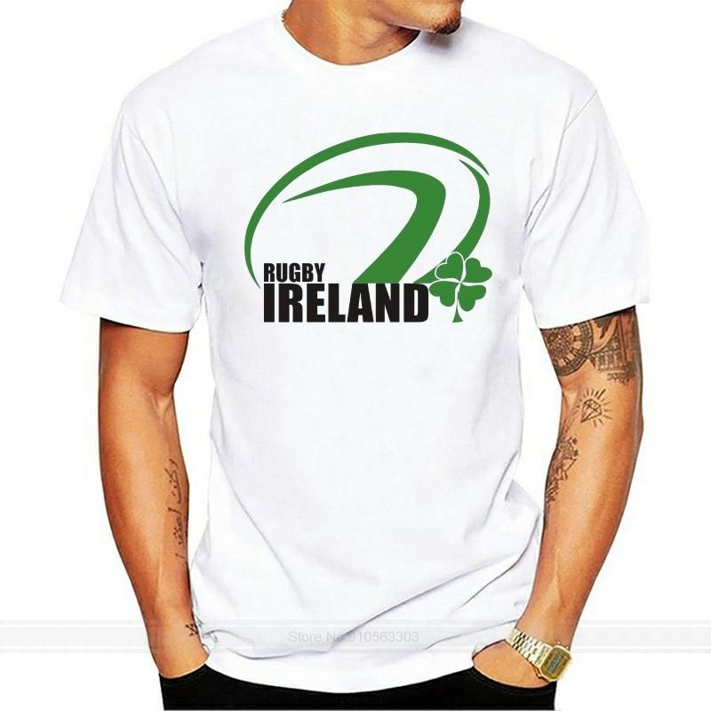 COD- Irish Fan Clothing Supporters Top Lucky Clover Ireland Rugby Union Team T ShirtCool Casual prid