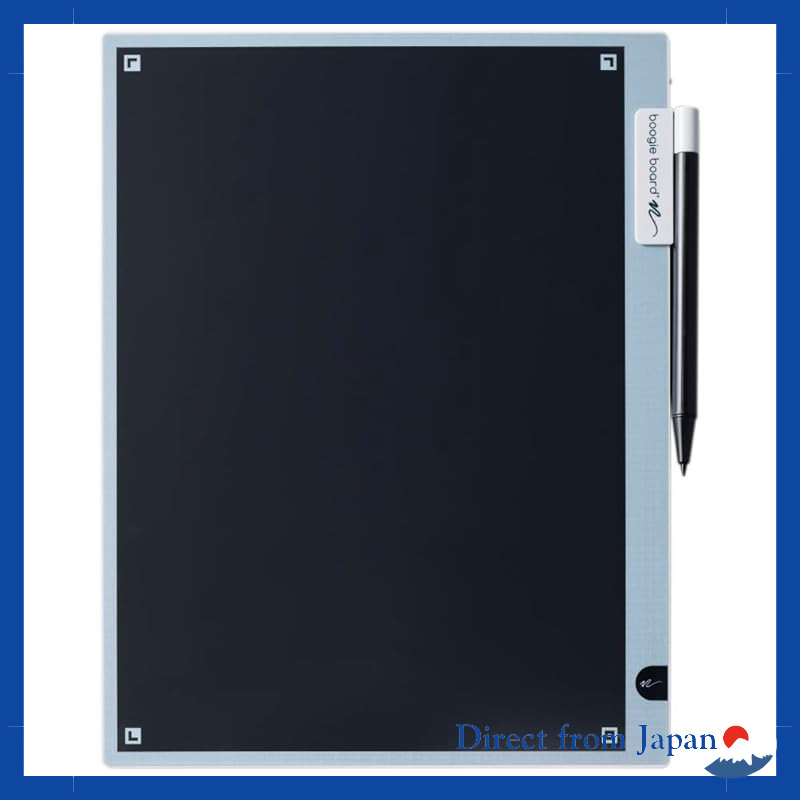 King Jim Boogie Board BB-19 Gray 13-inch Digital Memo Pad Smooth Write One-Touch Erase Replaceable B