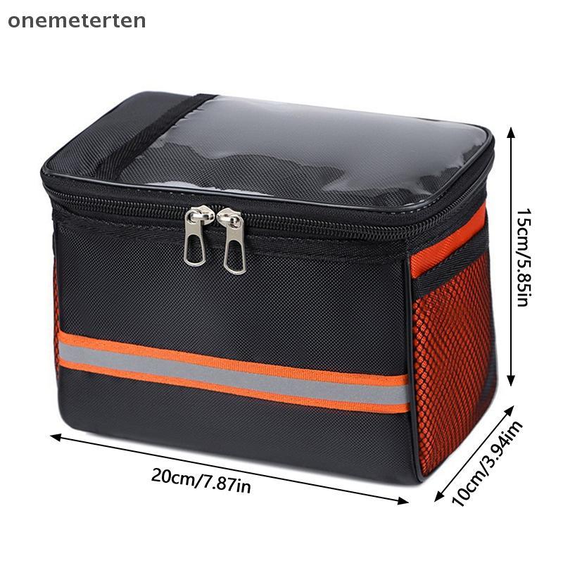 Rten จักรยานด้านหน้าหลอดกระเป๋ากันน้ําแถบสะท้อนแสง Handlebar ตะกร้า Pa ขี่จักรยานกรอบด้านหน้า Pannier อุปกรณ์เสริม N - รูปที่ 3