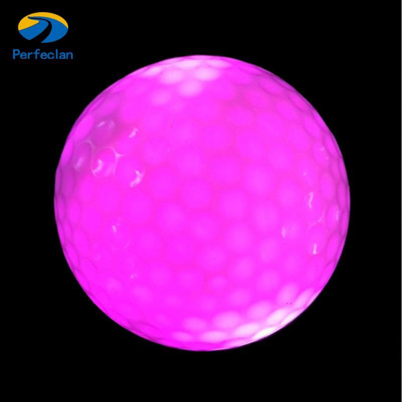Perfeclan Golf Balls Luminous LED Golf Ball Night Golf Balls Practice Balls 6 สี