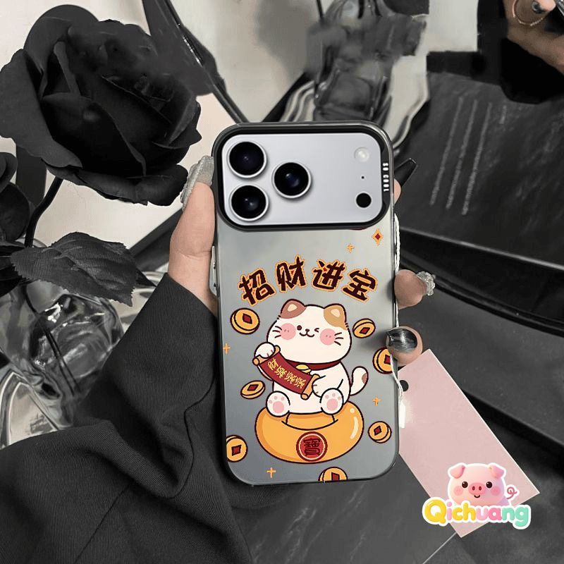 ปีใหม่ Lucky Cat สําหรับ Vivo iQOO 13 12 11 10 9 Pro SE 7 Z10 Z9 Turbo Pro Z9X Z9S Z8 Z8X 5G 4G กรณี