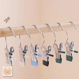 [COD][PROMO] Gantungan Jemuran Baju Mini SerbaGuna Hanger Kaos Kaki Gantungan Dengan Penjepit Chrome