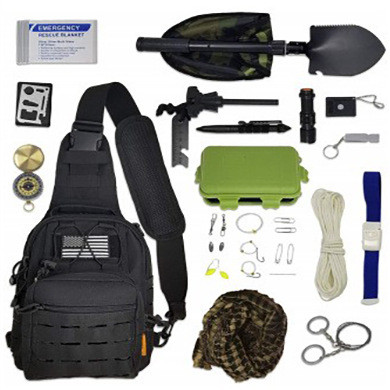 Upgraded Outdoor Survival Kit Survival Tool Set Multi-Functional Outdoor Emergency Kit SOS Emergency