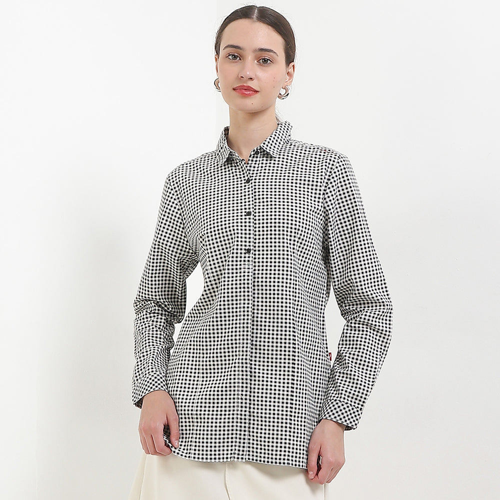 เสื้อเชิ้ตผู้หญิง KEMEJA Cardinal L0302J01A