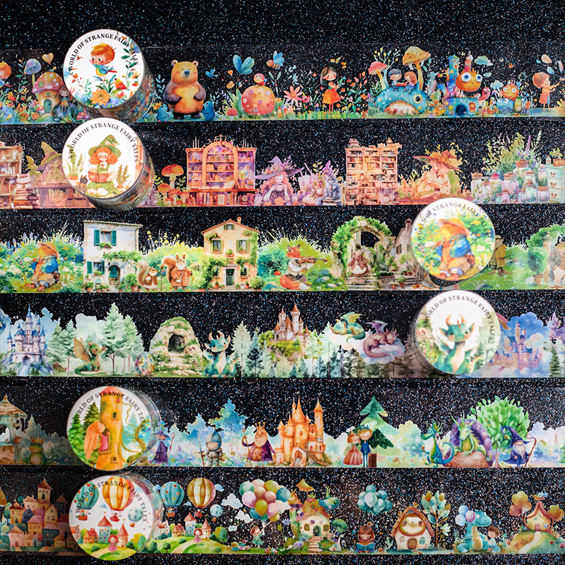 นาย กระดาษ200เซนติเมตร/ม้วนเทปกระดาษรักษาภาพประกอบเมืองร้านดอกไม้เมืองภูมิทัศน์รูปแบบวางแผนภูมิทัศน์เทปทําเองการ์ดอวยพรถ้วยกรณีโทรศัพท์ไดอารี่โน