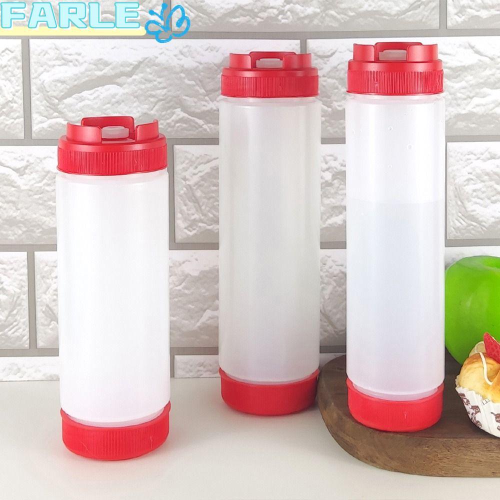 FARL ขวดซอส,พลาสติกความจุขนาดใหญ่บีบขวด,เครื่องมือห้องครัวDouble Head 16oz 20oz 24oz Portbale Tomato Catchup Dispenserปิคนิคหม้อหุงข้าว