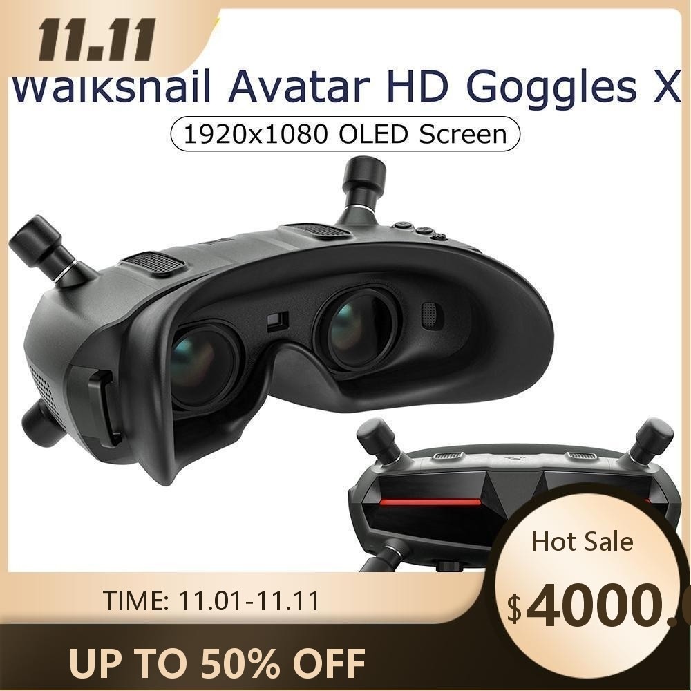 CADDX เดินเล็บ Avatar HD Goggles X 5.8G FPV Goggles 8CH 1080P/100FPS FOV50 HDMI AV ในตัว Gyro บลูทูธ