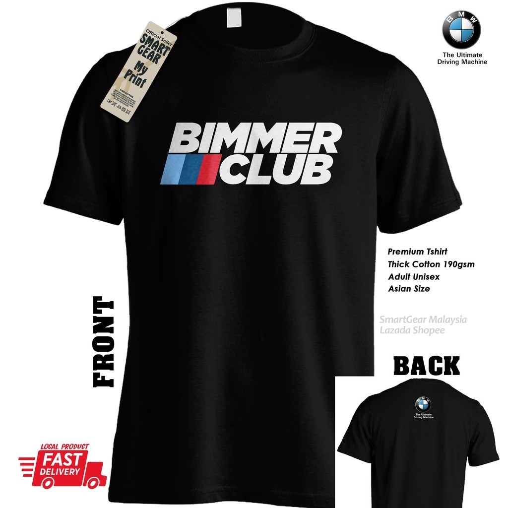 2026Bimmer เสื้อยืด BMW Club Motorsport Cotton UnisexCOD T8GPS-5XL