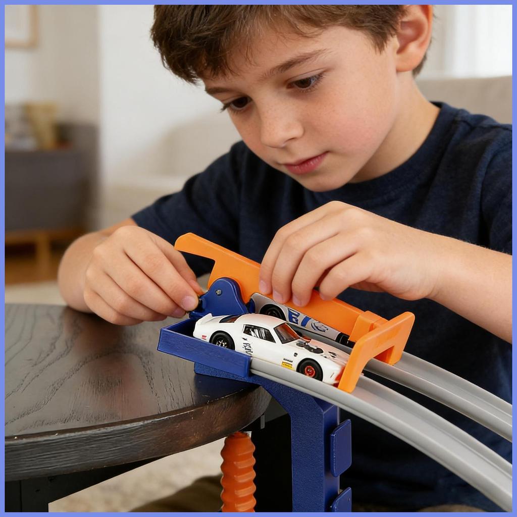 Two-Lane Start Gate Compatible Connectors Double Lane Clamp Track Connectors สําหรับหนุ่มๆสาวๆ Indoo