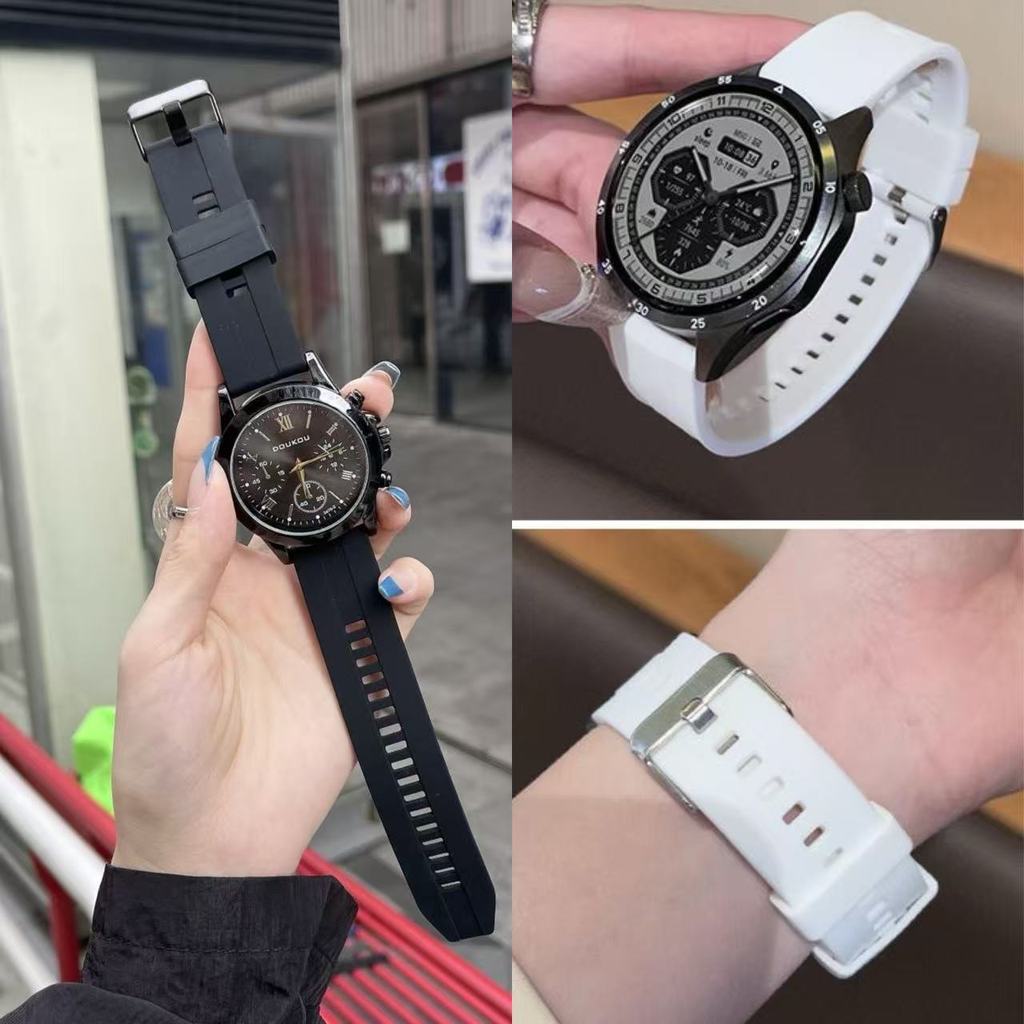 สายนาฬิกาhuawei gt gt2 gt2e gt3 gt3pro gt4 46mm gt4pro gt5 46mm gt5pro gt6 46mm gt6proชิลิโคนสาย22mm