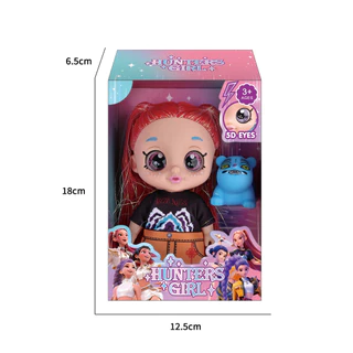 เพลง KPop Demon Hunters Action Figure Rumi Mira Zoey การ์ตูนไวนิลตุ๊กตา HUNTR/X Movable รูปของเล่นสะสมสําหรับของขวัญเด็ก