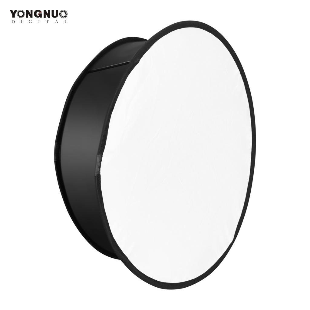 Hahao YONGNUO YN45-1 45 ซม./18in Round Softbox Diffuser พับพร้อมกระเป๋าถือสําหรับ YN300/YN300 II/ YN