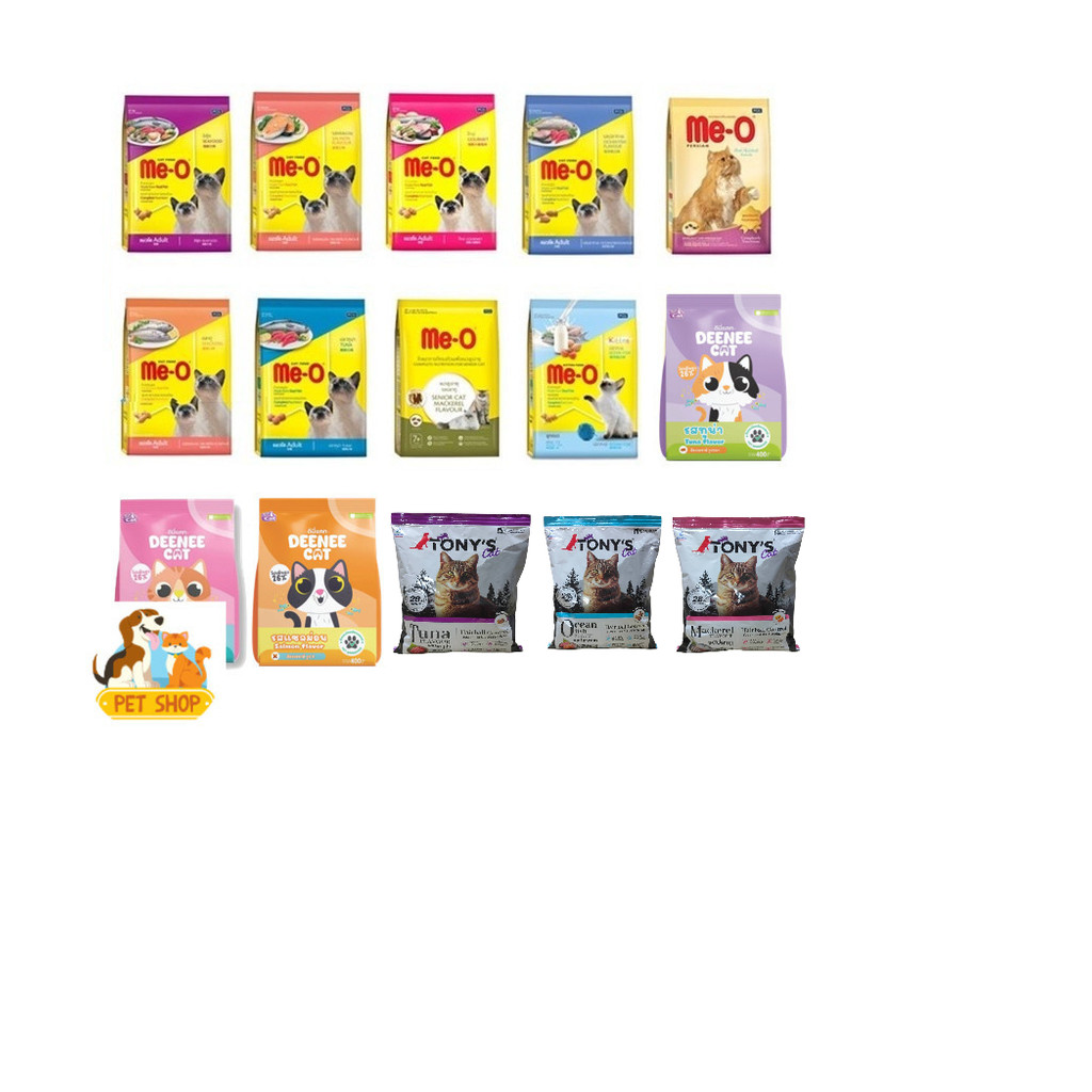 อาหารแมว Me-O / Tony's Cat / Deenee Cat สูตรสำหรับทุกช่วงอายุ 400 กรัม