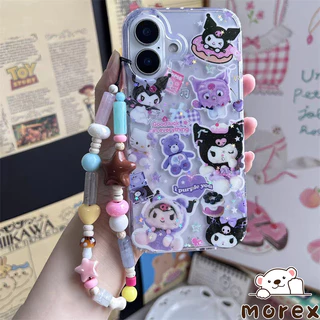 เคสผงกระจก Kuromi Melody สายรัดน่ารักVivo Y19s pro Y29 Y04 Y21D Y03 Y18 Y28 Y12 Y17 Y11 Y17S Y21s Y21 Y35 Y15s Y20i Y15