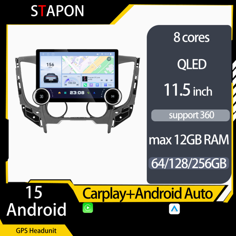 MITSUBISHI STAPON 11.5 นิ้ว 64GB 128GB สําหรับ miitsubishi montero triton 2016-2019m Android15 1920x