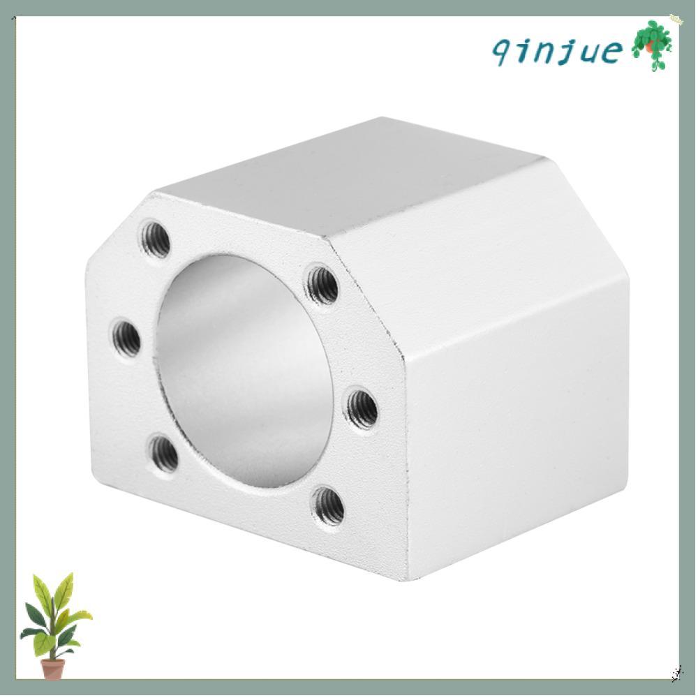 QINJUE Ball Screw Nut Bracket, Precision|สําหรับ SFU1604/1605/1610 Ball Screw Nut Housing, CNC|ตัวยึ